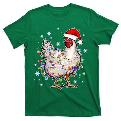 Christmas Santa Chicken T-Shirt