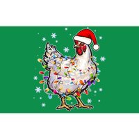 Christmas Santa Chicken Bumper Sticker