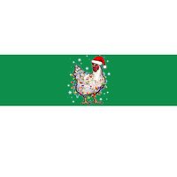 Christmas Santa Chicken Bumper Sticker