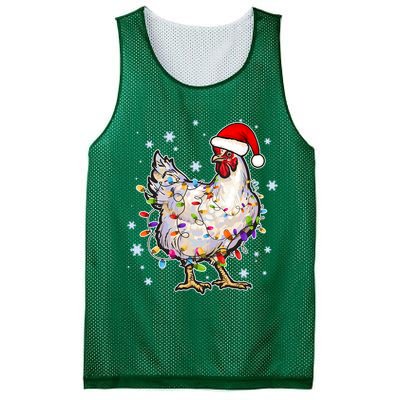 Christmas Santa Chicken Mesh Reversible Basketball Jersey Tank