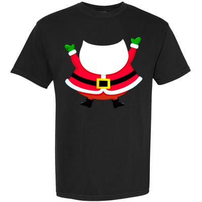 Christmas Santa Claus Big Head Suit Garment-Dyed Heavyweight T-Shirt