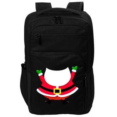 Christmas Santa Claus Big Head Suit Impact Tech Backpack
