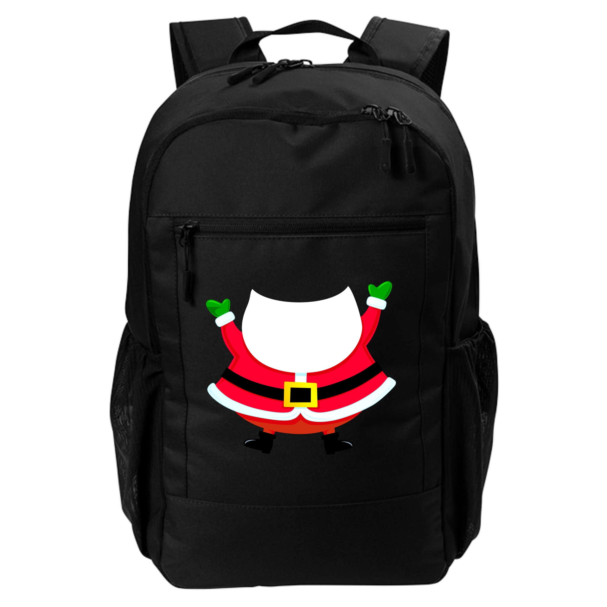 Christmas Santa Claus Big Head Suit Backpack