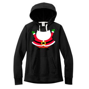 Christmas Santa Claus Big Head Suit Women's Fleece Hoodie