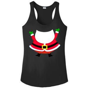 Christmas Santa Claus Big Head Suit Ladies PosiCharge Competitor Racerback Tank