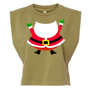 Christmas Santa Claus Big Head Suit Garment-Dyed Women's Muscle Tee