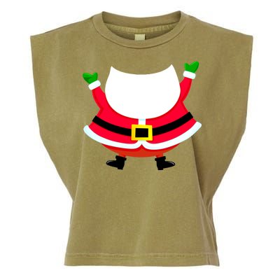 Christmas Santa Claus Big Head Suit Garment-Dyed Women's Muscle Tee