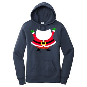 Christmas Santa Claus Big Head Suit Women's Pullover Hoodie