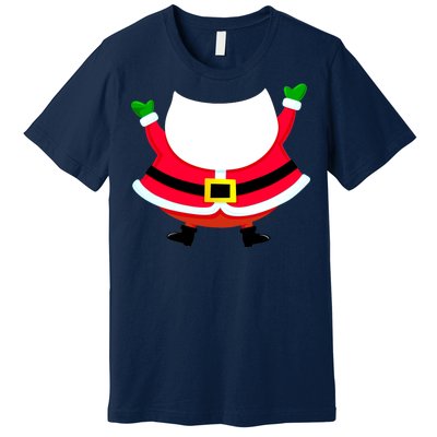 Christmas Santa Claus Big Head Suit Premium T-Shirt