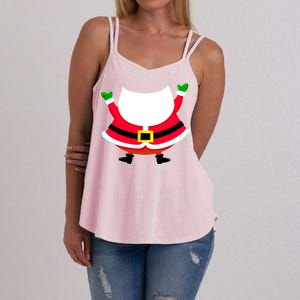 Christmas Santa Claus Big Head Suit Women's Strappy Tank