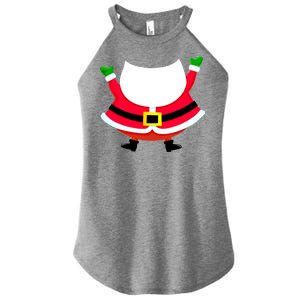 Christmas Santa Claus Big Head Suit Women's Perfect Tri Rocker Tank