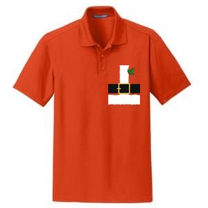 Christmas Santa Costume Top Dry Zone Grid Polo