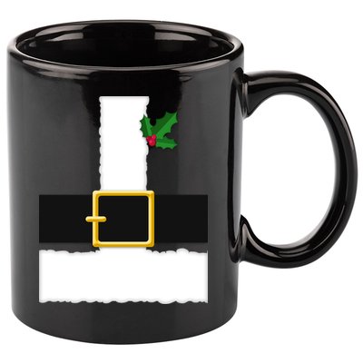 Christmas Santa Costume Top 11oz C Handle Ceramic Mug