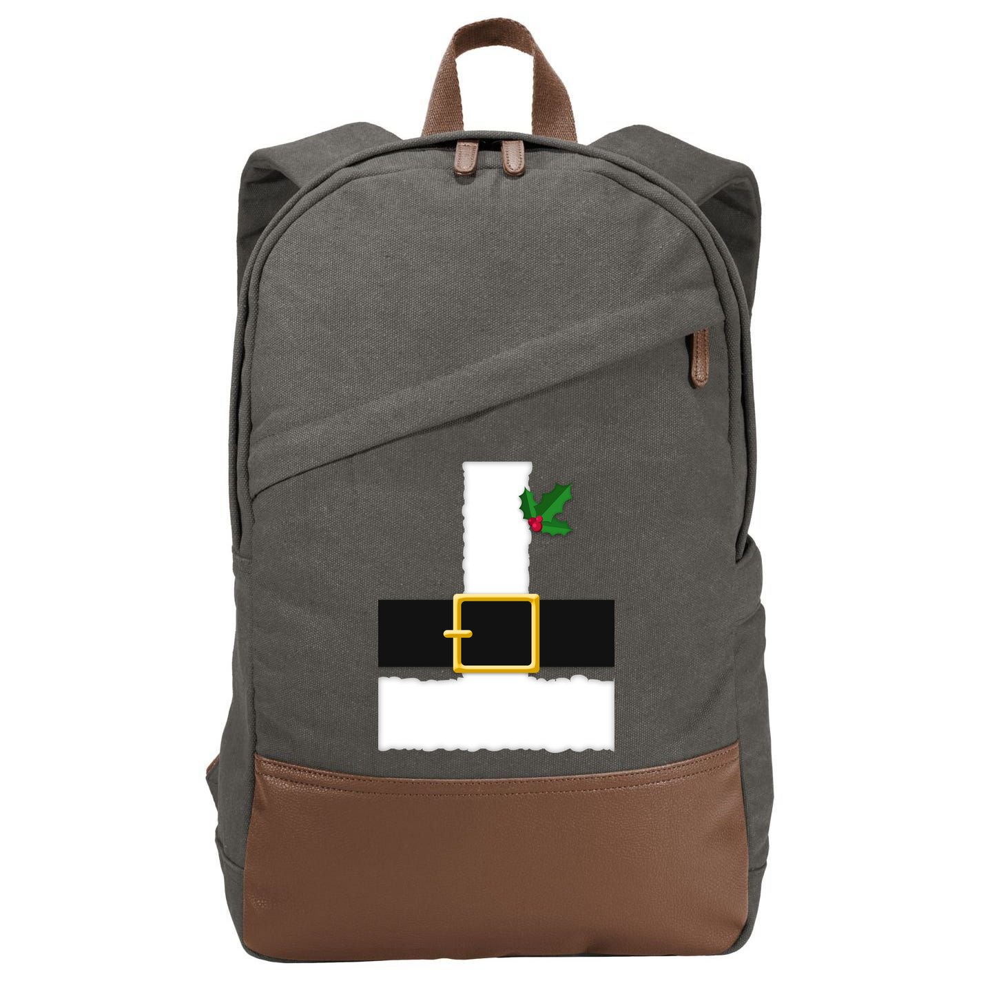 Christmas Santa Costume Top Cotton Canvas Backpack