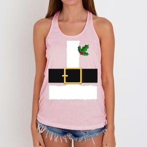 Christmas Santa Costume Top Women's Knotted Racerback Tank