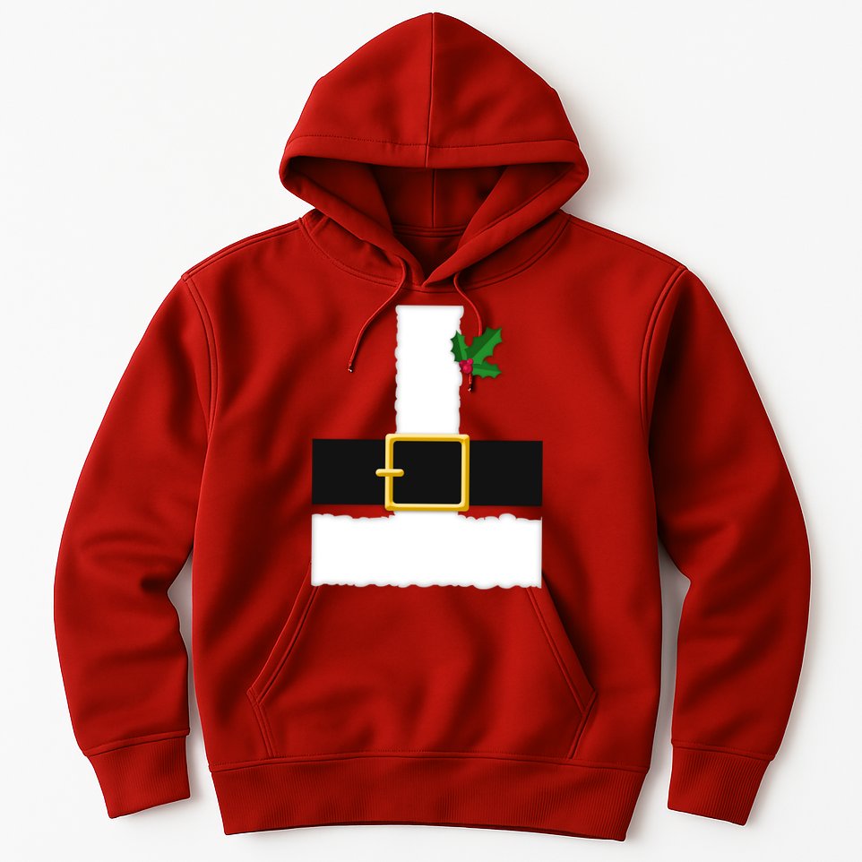 Christmas Santa Costume Top Hoodie