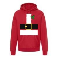 Christmas Santa Costume Top Premium Hoodie