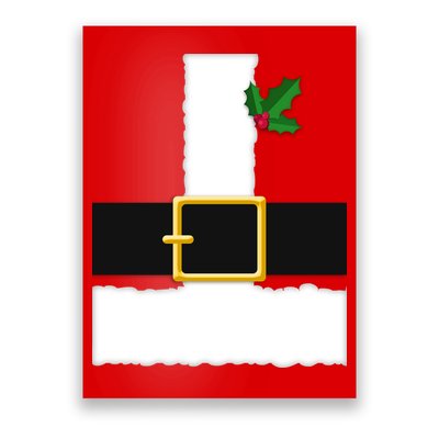 Christmas Santa Costume Top Poster