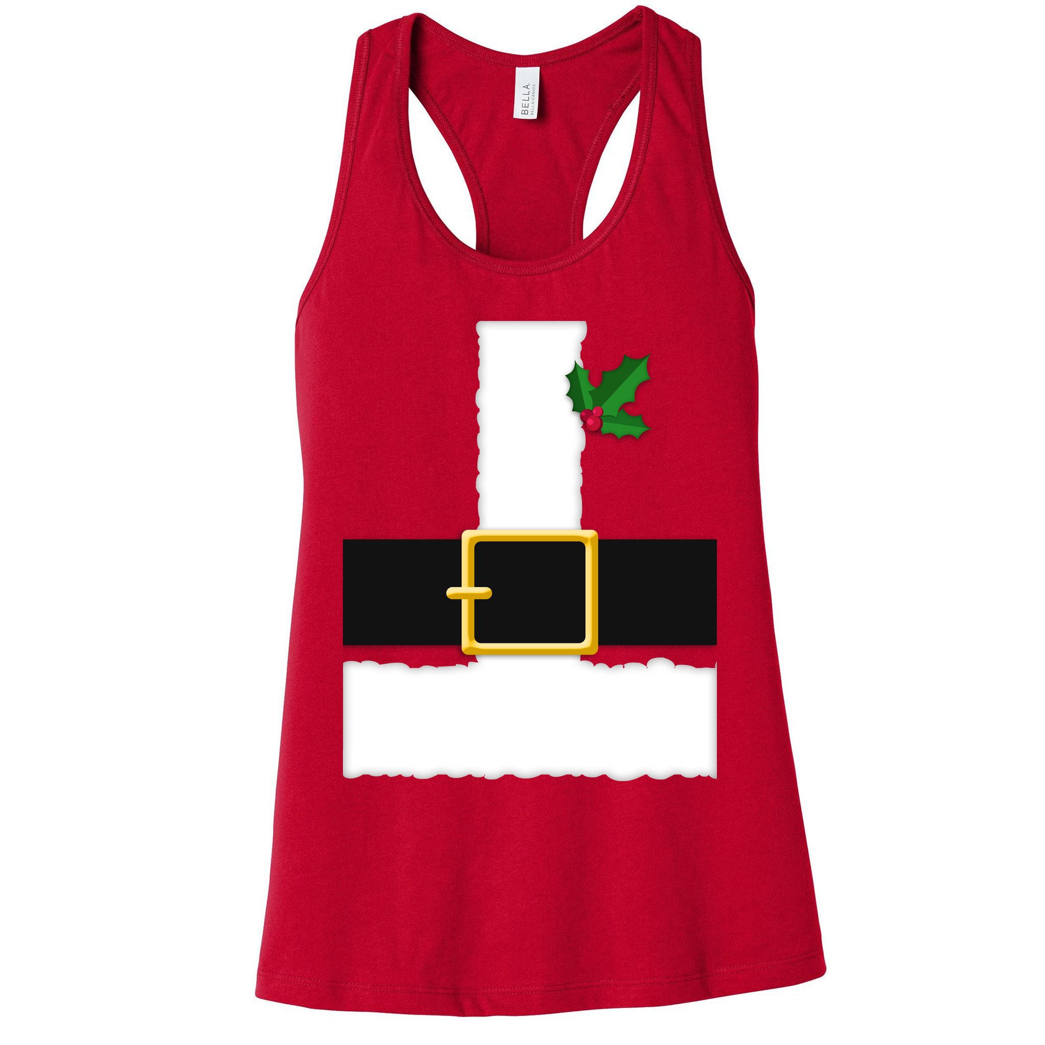 Christmas Santa Costume Top Womens Tank Top