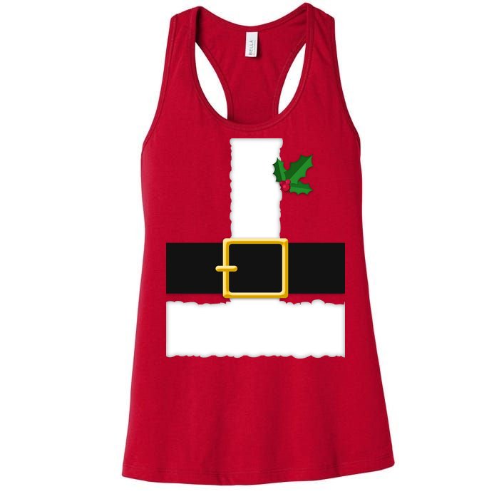 Christmas Santa Costume Top Women's Racerback Tank