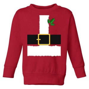 Christmas Santa Costume Top Toddler Sweatshirt