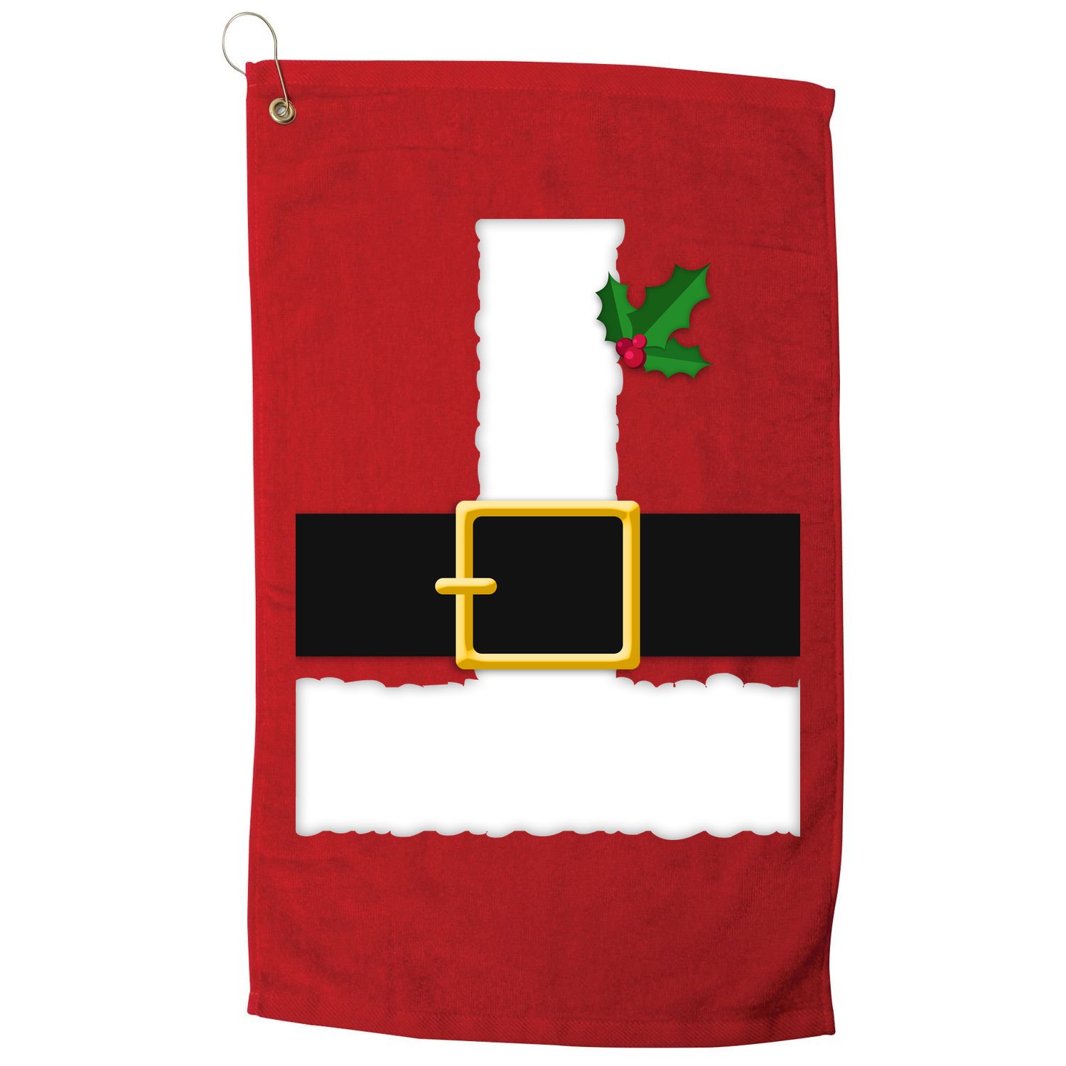 Christmas Santa Costume Top Golf Towel