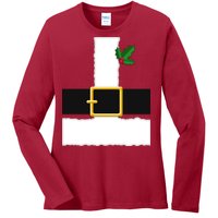 Christmas Santa Costume Top Ladies Long Sleeve Shirt