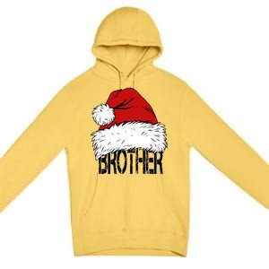 Christmas Santa Hat Brother Premium Pullover Hoodie