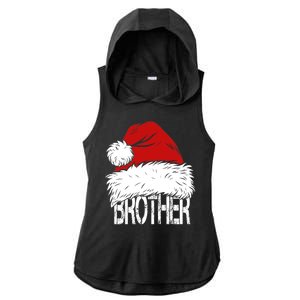 Christmas Santa Hat Brother Ladies PosiCharge Tri-Blend Wicking Draft Hoodie Tank