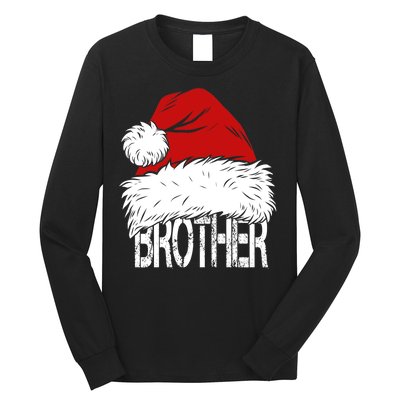 Christmas Santa Hat Brother Long Sleeve Shirt