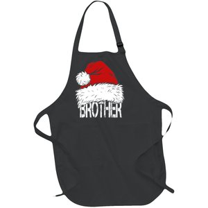 Christmas Santa Hat Brother Full-Length Apron With Pockets