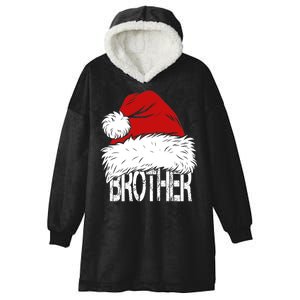 Christmas Santa Hat Brother Hooded Wearable Blanket