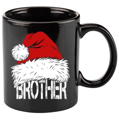 Christmas Santa Hat Brother 11oz C Handle Ceramic Mug