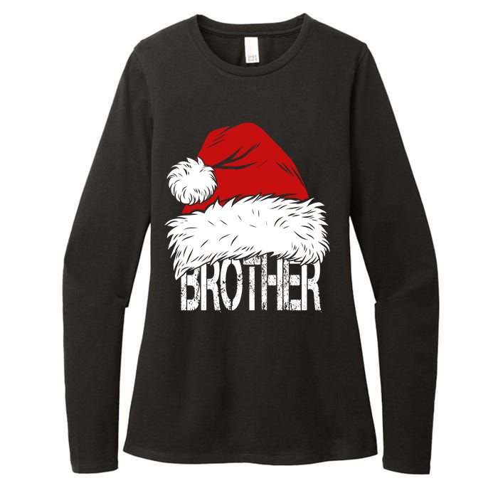 Christmas Santa Hat Brother Womens CVC Long Sleeve Shirt