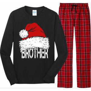 Christmas Santa Hat Brother Long Sleeve Pajama Set