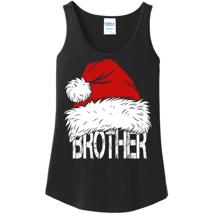 Christmas Santa Hat Brother Ladies Essential Tank