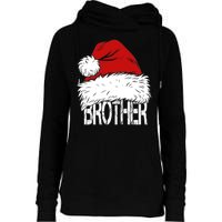 Christmas Santa Hat Brother Womens Funnel Neck Pullover Hood