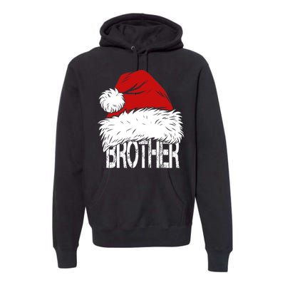 Christmas Santa Hat Brother Premium Hoodie