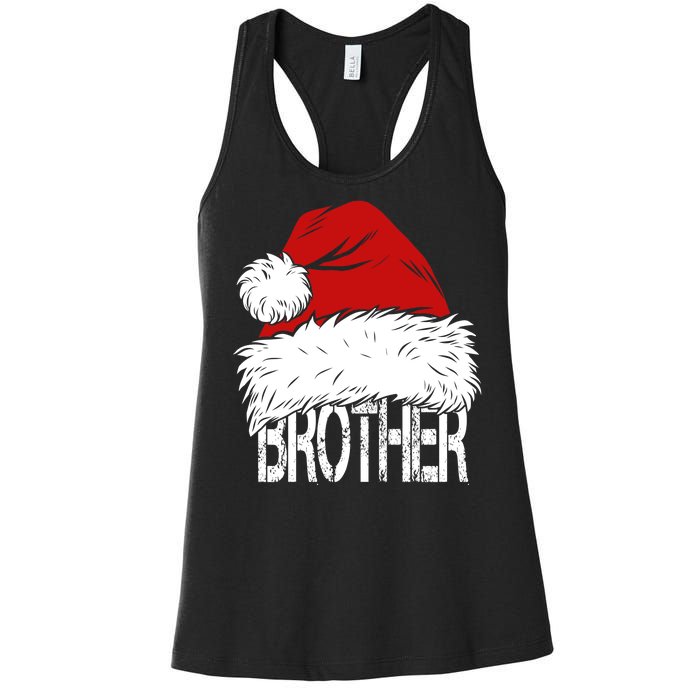 Christmas Santa Hat Brother Women's Racerback Tank