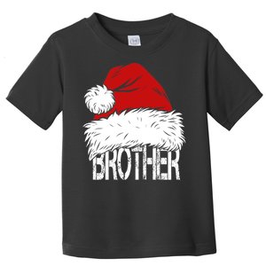 Christmas Santa Hat Brother Toddler T-Shirt