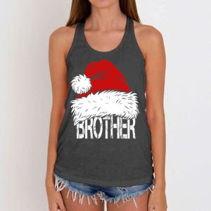 Christmas Santa Hat Brother Women's Knotted Racerback Tank