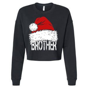 Christmas Santa Hat Brother Cropped Pullover Crew