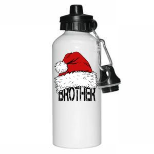 Christmas Santa Hat Brother Aluminum Water Bottle