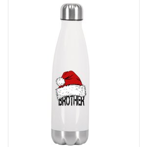 Christmas Santa Hat Brother Stainless Steel Insulated Water Bottle