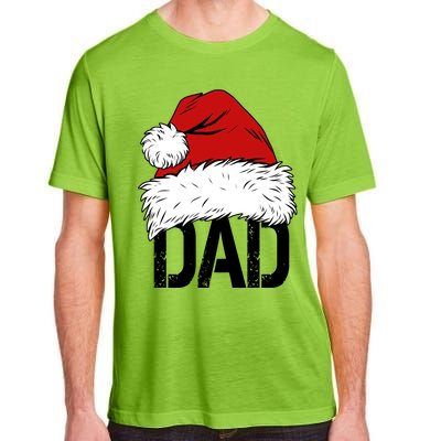 Christmas Santa Hat Dad Adult ChromaSoft Performance T-Shirt