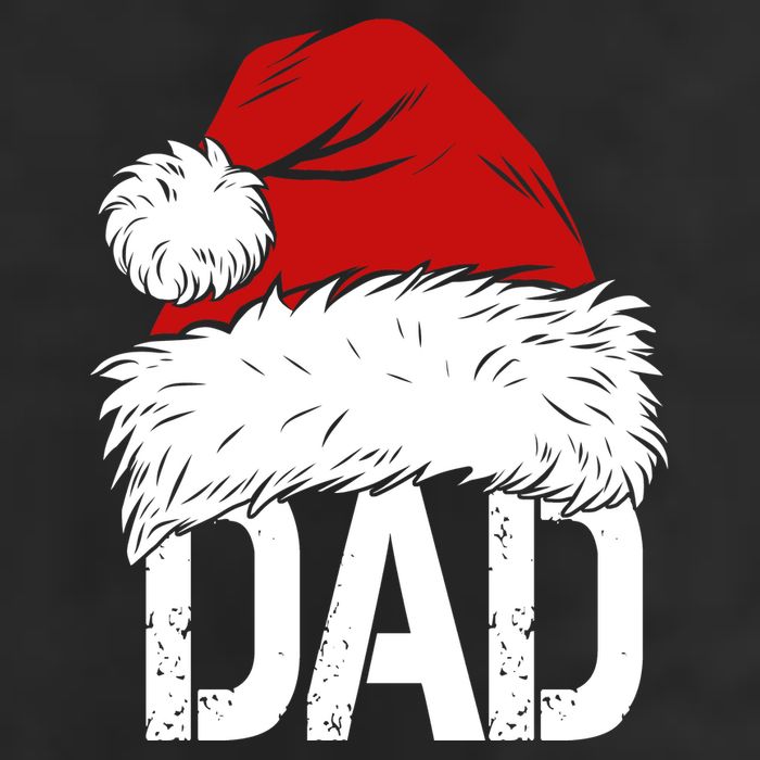 Christmas Santa Hat Dad 7 Panel Mesh Trucker Snapback Hat