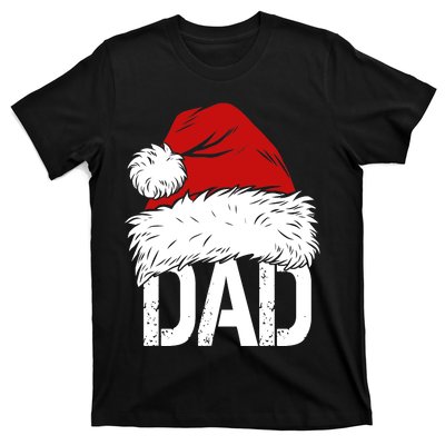 Christmas Santa Hat Dad T-Shirt