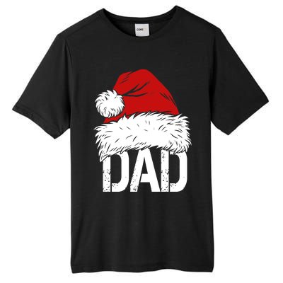 Christmas Santa Hat Dad Tall Fusion ChromaSoft Performance T-Shirt