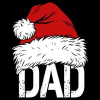 Christmas Santa Hat Dad Drawstring Bag