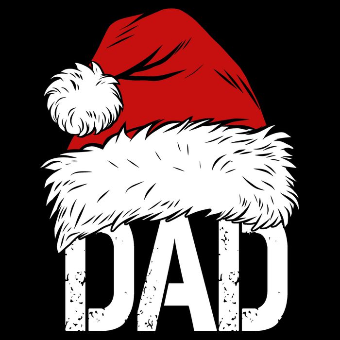 Christmas Santa Hat Dad Drawstring Bag
